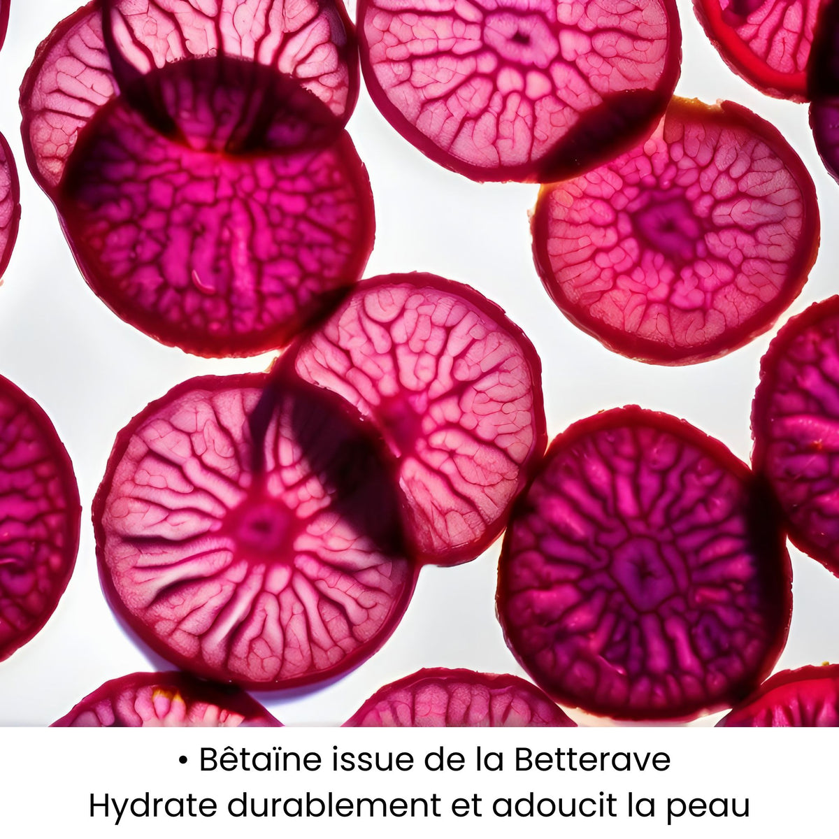 Bêtaïne issue de la Betterave utilisée dans les soins KALYAË ORIGIN, reconnue pour hydrater durablement et adoucir la peau.