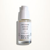 Collagen Garden Serum raffermissant certifié COSMOS NATURAL 30 ml présenté sur fond clair – KALYAË ORIGIN